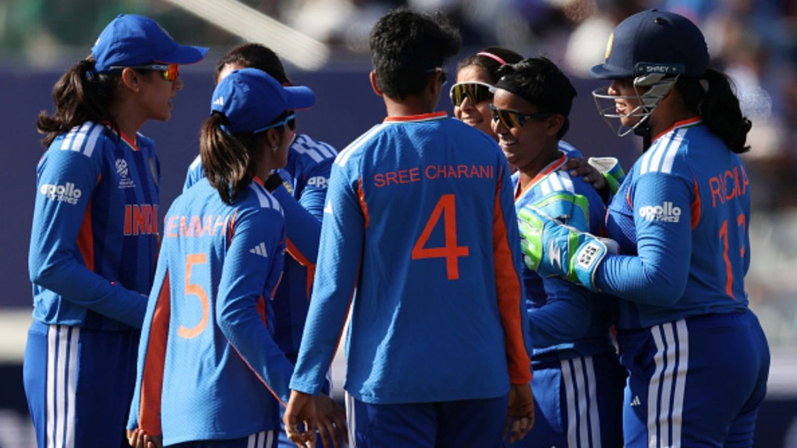 Deepti moves up 5 places after 5-fer vs PAK, Sree moves closer to no.1 in ICC T20I bowler rankings ICC rankings T20I bowler Ranking Updates: Deepti Sharma of India celebrates with teammates after the wicket of Muneeba Ali of Pakistan (not pictured) during the ICC Women's T20 World Cup match at Edgbaston on June 14, 2026 in Birmingham, England.