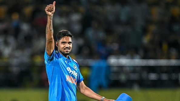 India pacer Gurnoor Brar in this frame. (Getty)