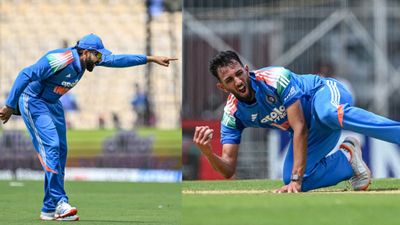 IND vs AFG: Prasidh Krishna-Rohit Sharma becomes first-ever Indian duo to bag this unprecedented ODI feat India's Rohit Sharma (L) and Prasidh Krishna in this frame. (Getty)