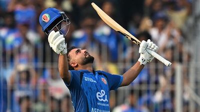 IND vs AFG: Hashmatullah Shahidi tastes history with maiden ODI hundred against India Afghanistan captain Hashmatullah Shahidi in this frame. (Getty)