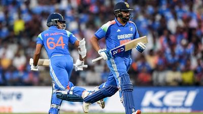 EXPLAINED: How India got 5/0 on the scoreboard before Rohit-Jaiswal guarded their crease in 3rd ODI vs AFG India's star openers Rohit Sharma (R) and Yashasvi Jaiswal in this frame. (Getty)