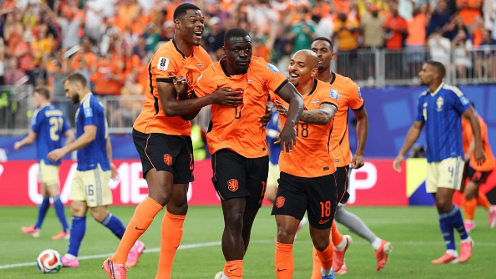 Netherlands thrash Sweden 5-1 in dominant World Cup victory Netherlands vs Sweden in the frame (Image via Getty)