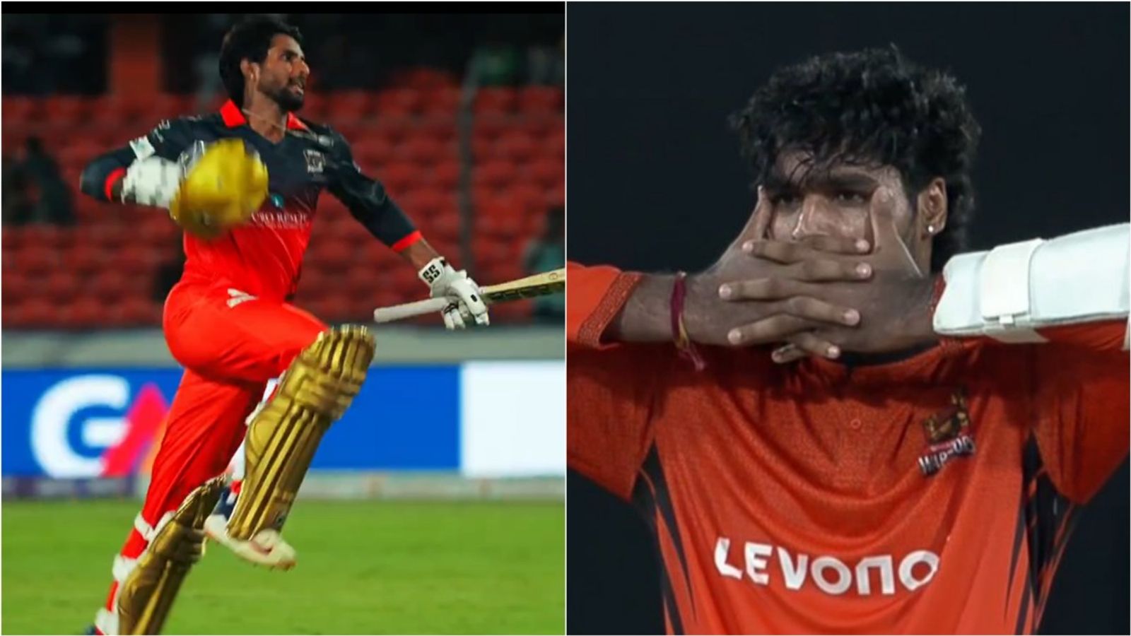 Tilak Varma slams 56-ball 136 in run chase of 259, outshines RR's benched young star's 48-ball 142 Medal Falcons' Tilak Varma celebrates his team's win; Warangal Warriors' Aman Rao Perala celebrates his century from just 32 balls in TG20 2026.