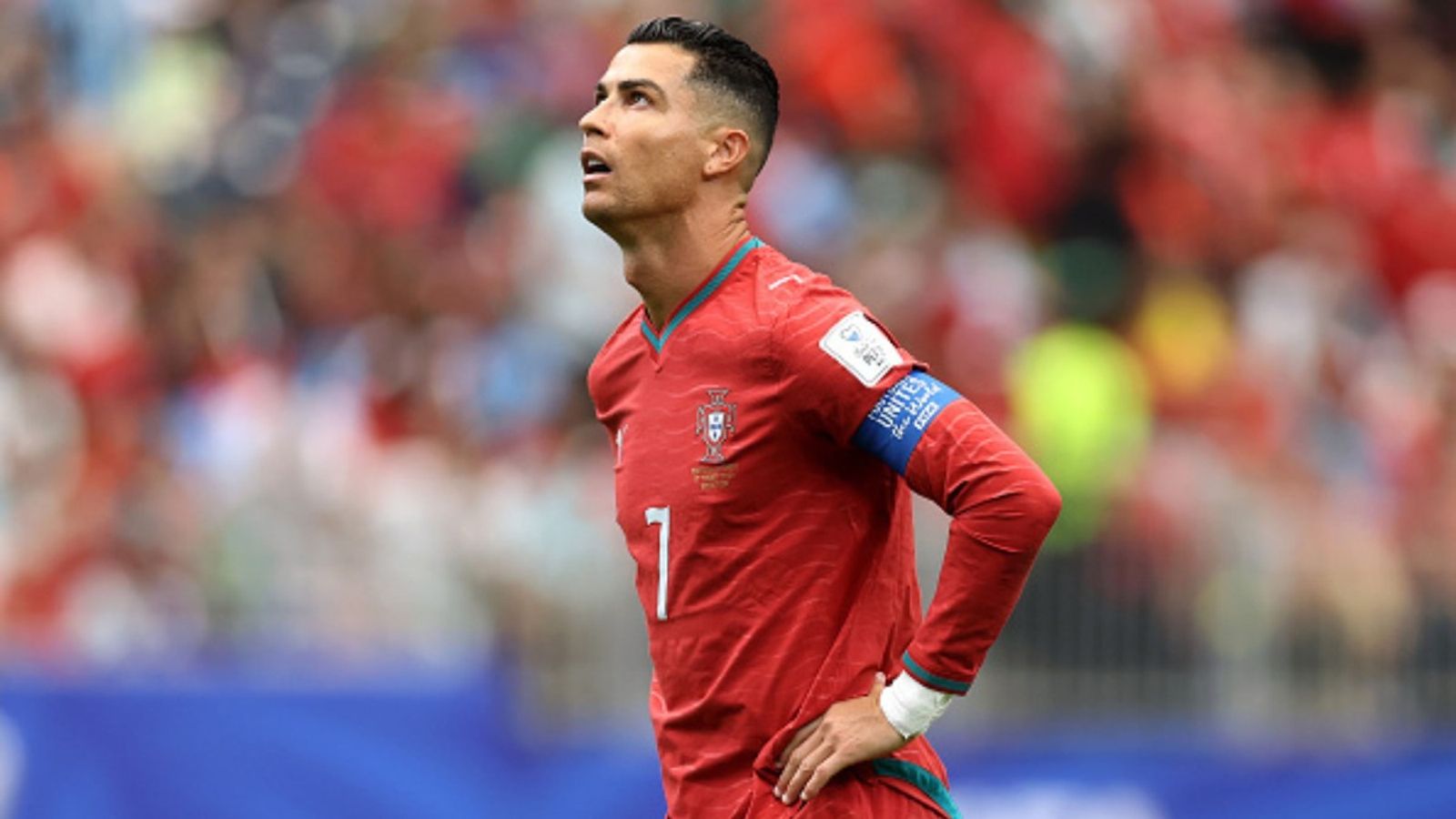 Cristiano Ronaldo makes History; first player to score in six World Cups Cristiano Ronaldo in the frame (Image via Getty)