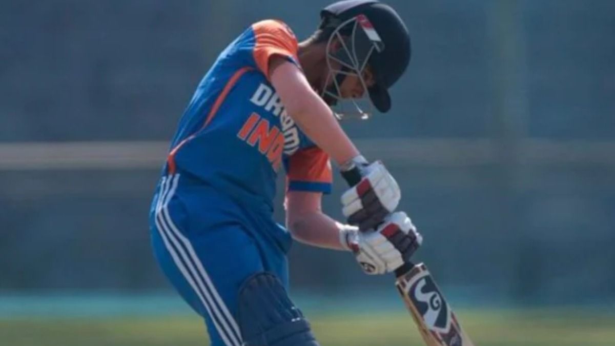 Troika of Tanishka, Janhavi, Maitri powers India to series-clinching 11-run win vs Sri Lanka in 2nd U-19 Women's T20 U-19 India women's team captain Bhavika Ahire in this frame. (Screenshot)