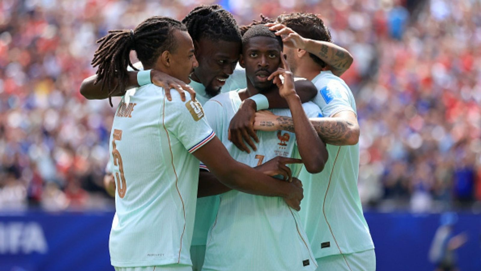 Dembele's hattrick power France top Group I and advances to World Cup round of 32 as they beat Norway France vs Norway in the frame (Image via Getty)