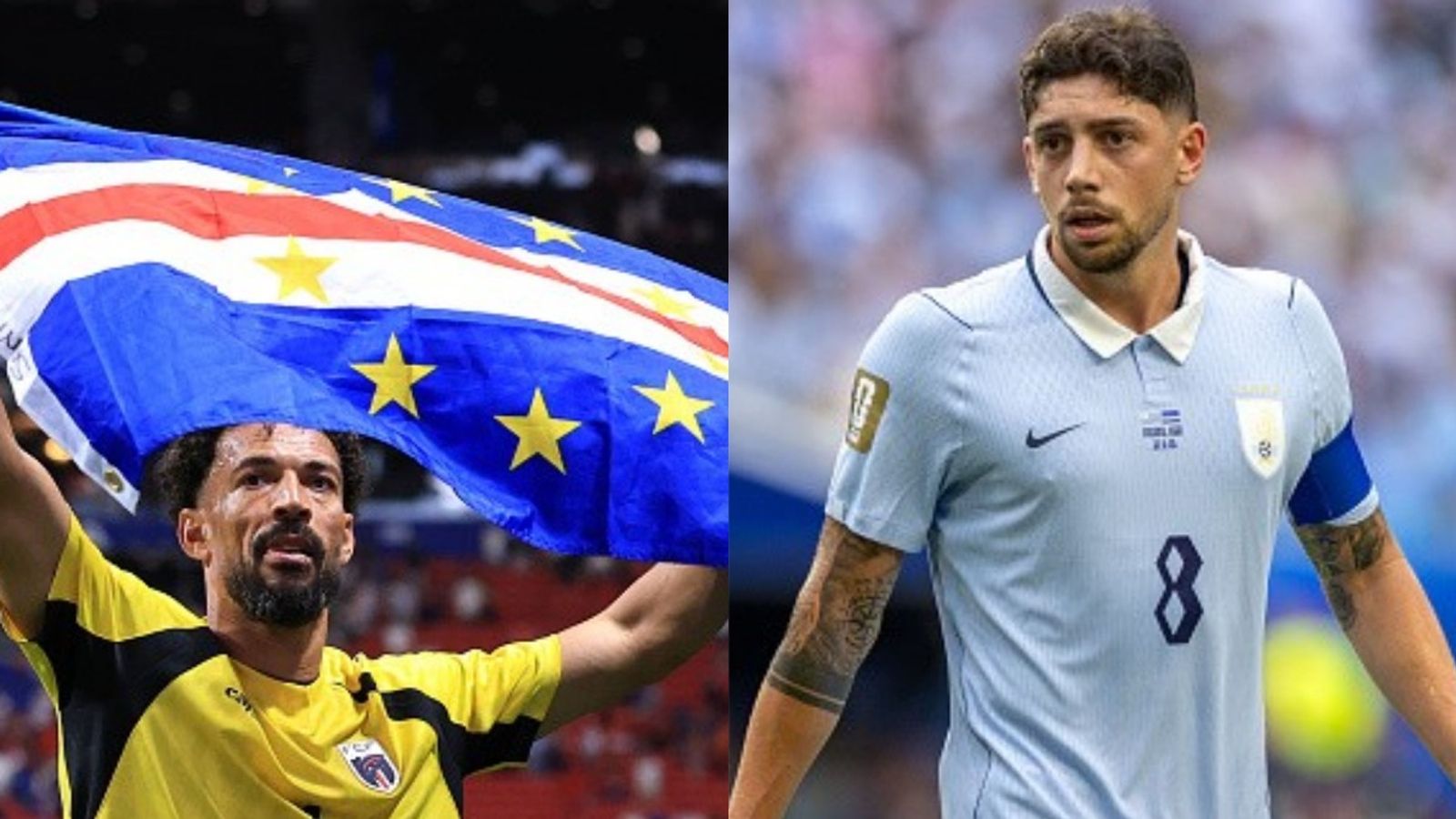 Cape Verde set for Historic qualification as two-time champions Uruguay face shock World Cup exit Vozinha, Fede Valverde in the frame (Images via Getty)