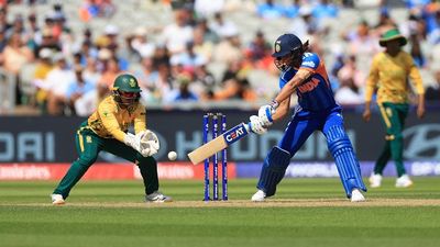 Nine of 12 teams confirmed for T20 World Cup 2028, Here is how Pakistan made the cut India captain Harmanpreet Kaur (R) in action in this frame. (Getty)