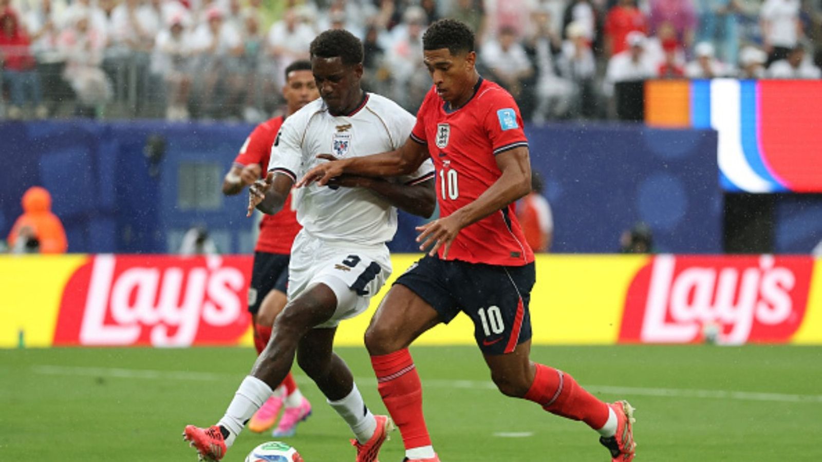 England advance to World Cup Round of 32 after convincing win over Panama England vs Panama in the frame (Image via Getty)