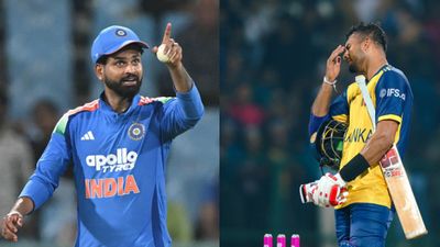 BCCI turns down SLC's request to play T20I series in India's tour of Sri Lanka, know why India's Shreyas Iyer (L) and Sri Lanka's Dasun Shanaka in frame. (Getty)