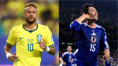 Brazil vs Japan Live Streaming: When and where to watch FIFA World Cup 2026 Round of 32 clash Neymar and Japan's Daichi Kamada in this frame. (Getty)