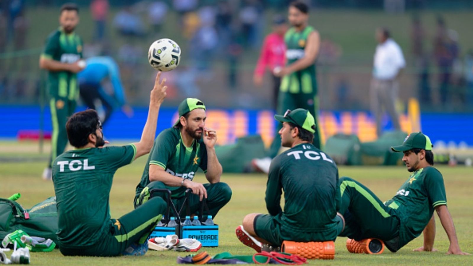 'English language classes & sessions on mental strength': Pakistan's Salman Agha praises PCB for pre-season camp Salman Agha and teammates of Pakistan has a chat ahead of the ICC Men's T20 World Cup 2026 Super 8 match against Sri Lanka at Pallekele Cricket Stadium on February 28, 2026 in Kandy, Sri Lanka.