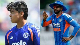 Vaibhav Sooryavanshi and Shreyas Iyer in this frame. (Getty) Vaibhav Sooryavanshi and Shreyas Iyer in this frame. (Getty)