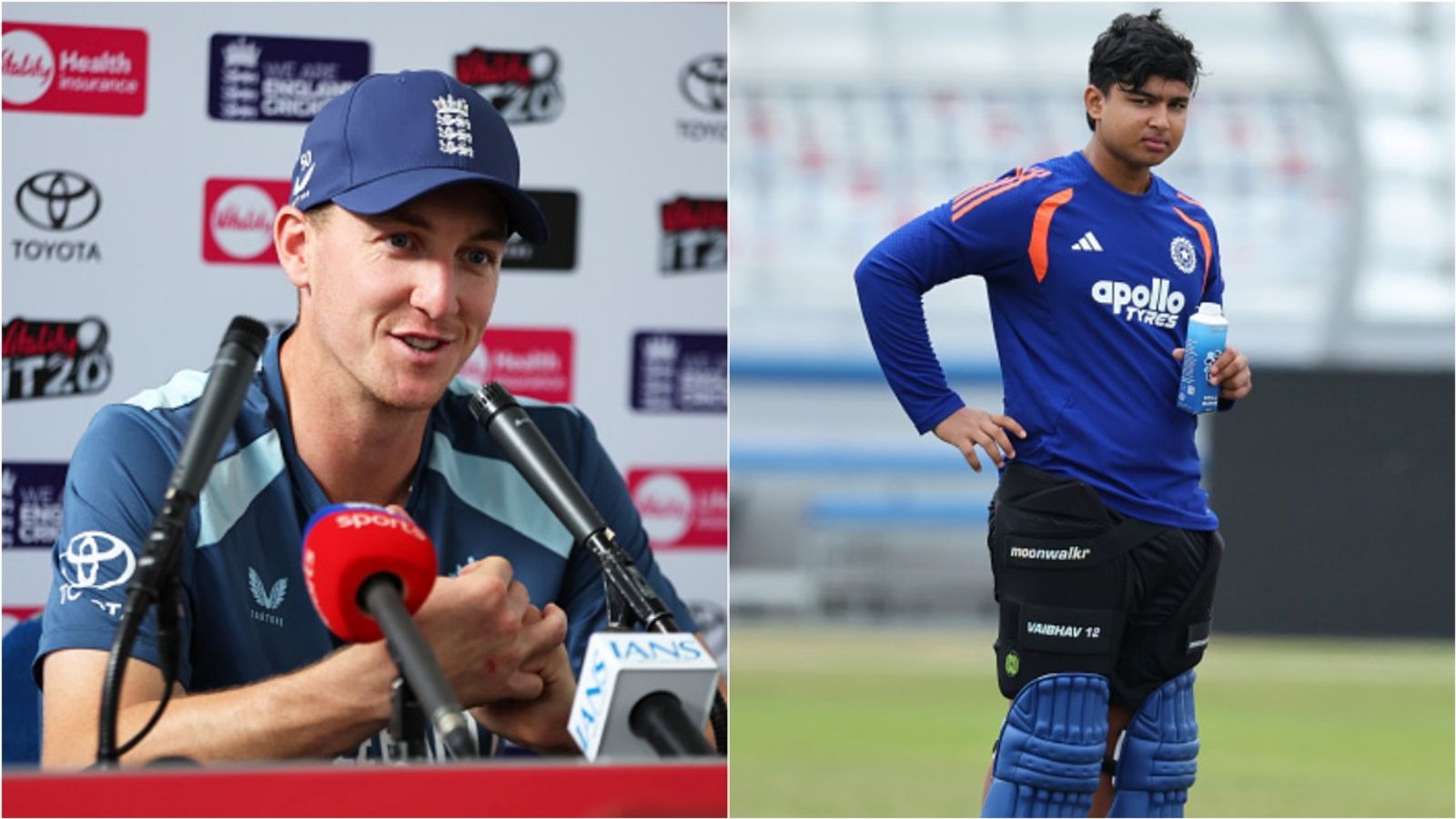 'We've got our tactics and...': Harry Brook backs England bowlers' homework to counter debutant Vaibhav Sooryavanshi England captain Harry Brook speaks at pre-match press conference; India's Vaibhav Sooryavanshi during a training session in Durham.