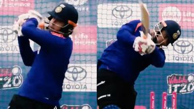 WATCH: Vaibhav Sooryavanshi's explosive nets spark India debut buzz ahead of England T20I Vaibhav Sooryavanshi in this frame. (Screengrab)