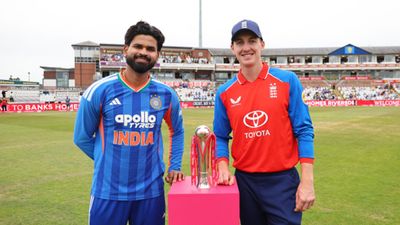 IND vs ENG 1st T20I: Rain delay explained, over reduction timings, 5-over match start time and DLS target Shreyas Iyer and Harry Brook in this frame. (Getty)