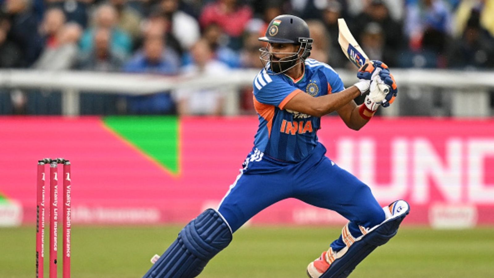 IND vs ENG: Rain washes out first T20I as Abhishek Sharma, Shreyas Iyer fifties go in vain Shreyas Iyer in this frame. (Getty)