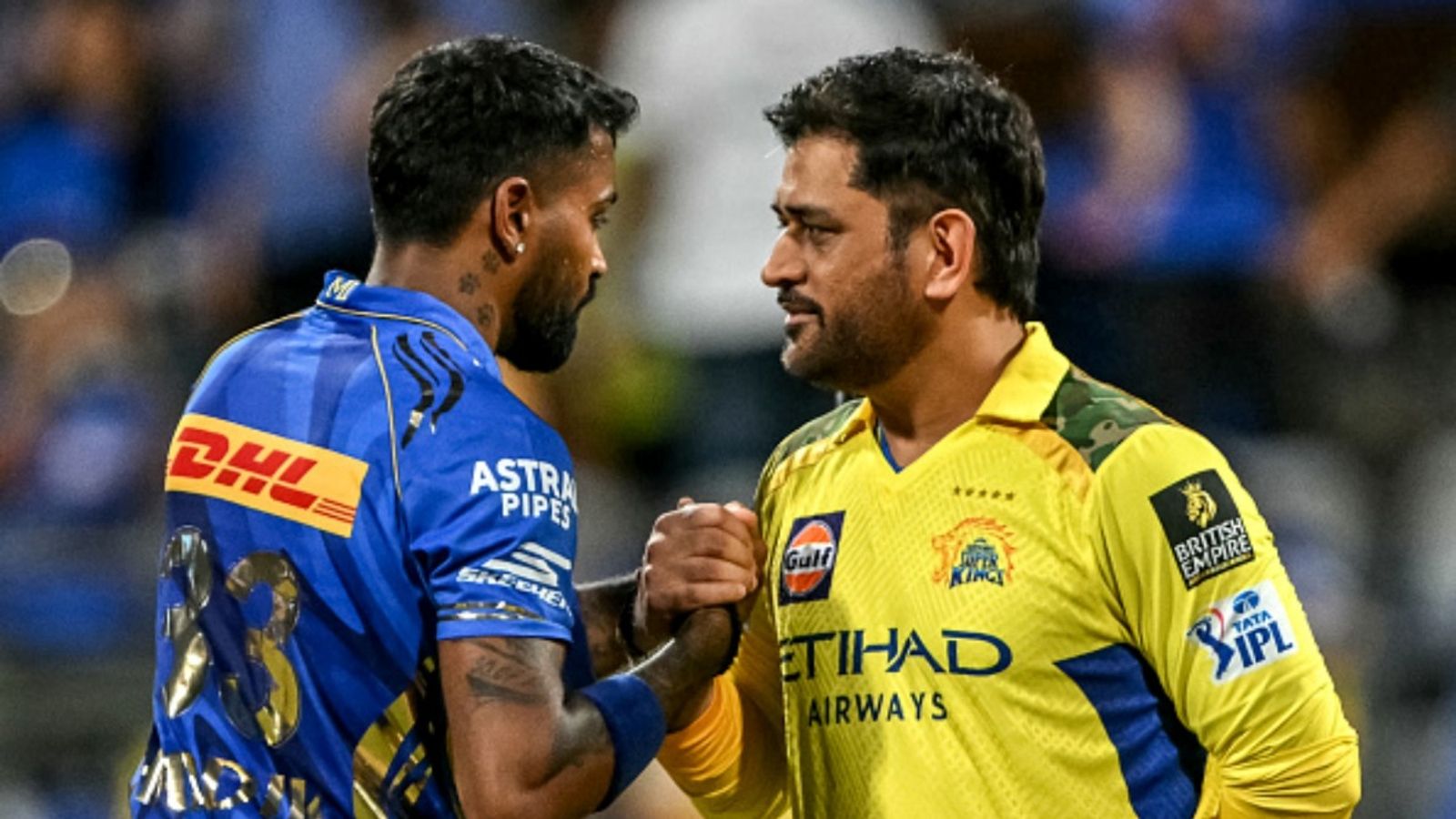 Hardik Pandya from MI to CSK? Super Kings CEO says player trade talks to start after MLC 2026: Report Mumbai Indians' captain Hardik Pandya (L) interacts with his Chennai Super Kings' counterpart MS Dhoni during the toss before the start of the IPL match at the Wankhede Stadium in Mumbai on April 20, 2025.