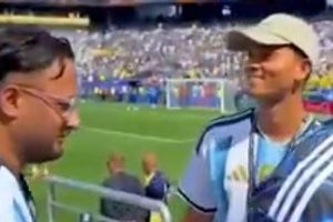 Yashasvi Jaiswal turns heads in a Lionel Messi Jersey at FIFA World Cup, but there's a twist SportsTak