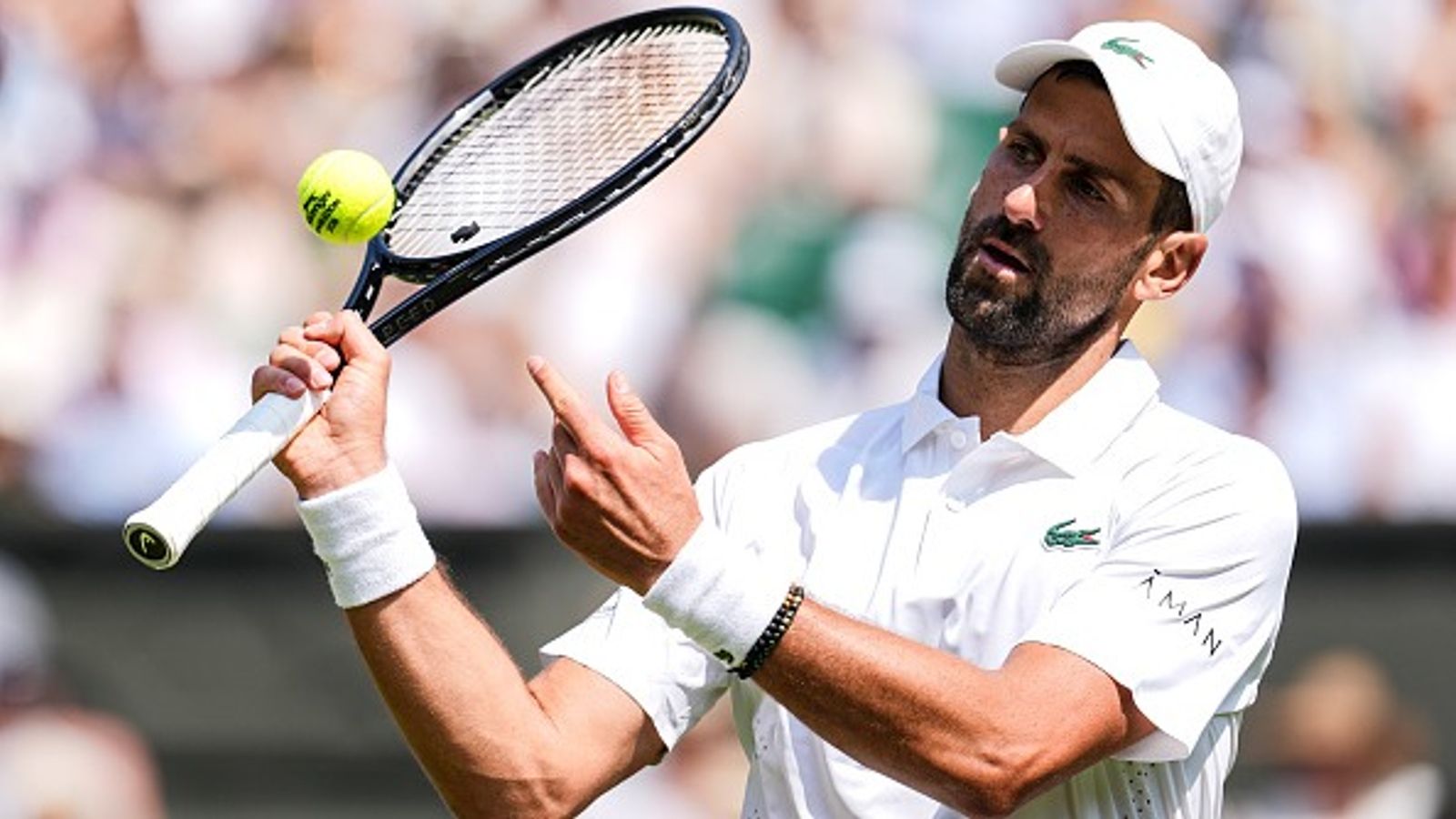 Wimbledon 2026: Novak Djokovic bags historic win over Rinderknech to emulate Roger Federer's massive record Tennis superstar Novak Djokovic in this frame. (Getty)