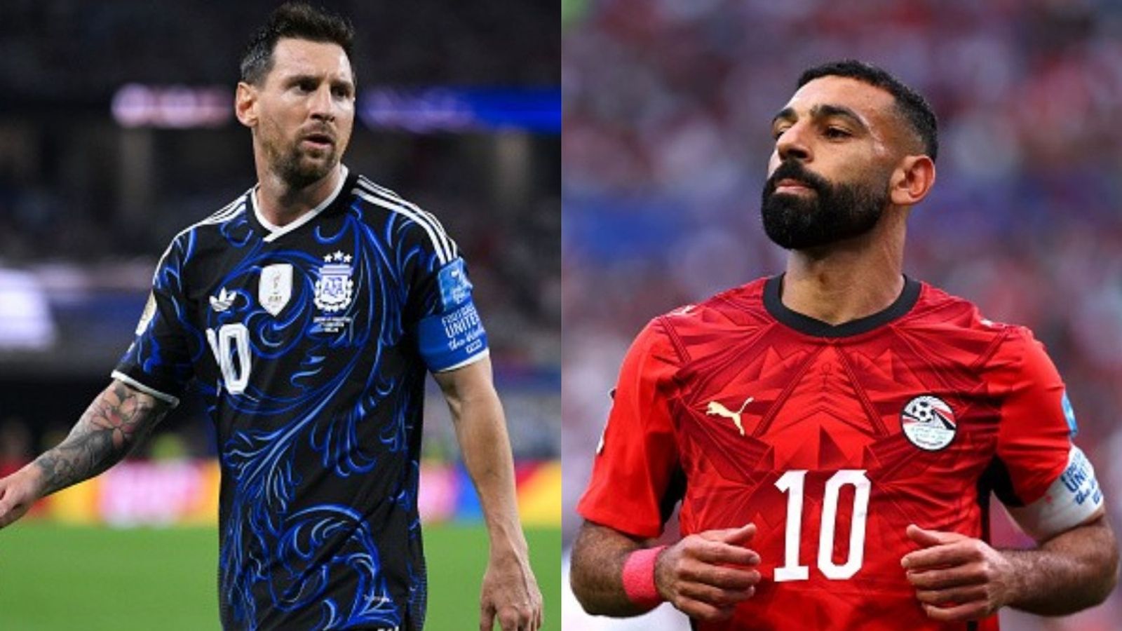 Messi vs Salah! Argentina to face Egypt in World Cup Round of 16 clash Lionel Messi and Mohamed Salah in the frame (Images via Getty)