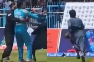 Watch: Fan snatches Rahmanullah Gurbaz's cap during Shpageeza Cricket League match SportsTak