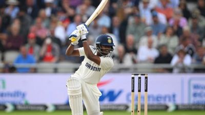 Sai Sudharsan roars with daddy hundred vs SL A, cracks 267-ball 168 to put India A in command of 2nd unofficial Test India A's star opener Sai Sudharsan in this frame. (X)