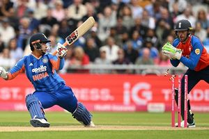 Watch: Vaibhav Sooryavanshi falls for 14 on historic T20I debut after blasting 2 sixes SportsTak