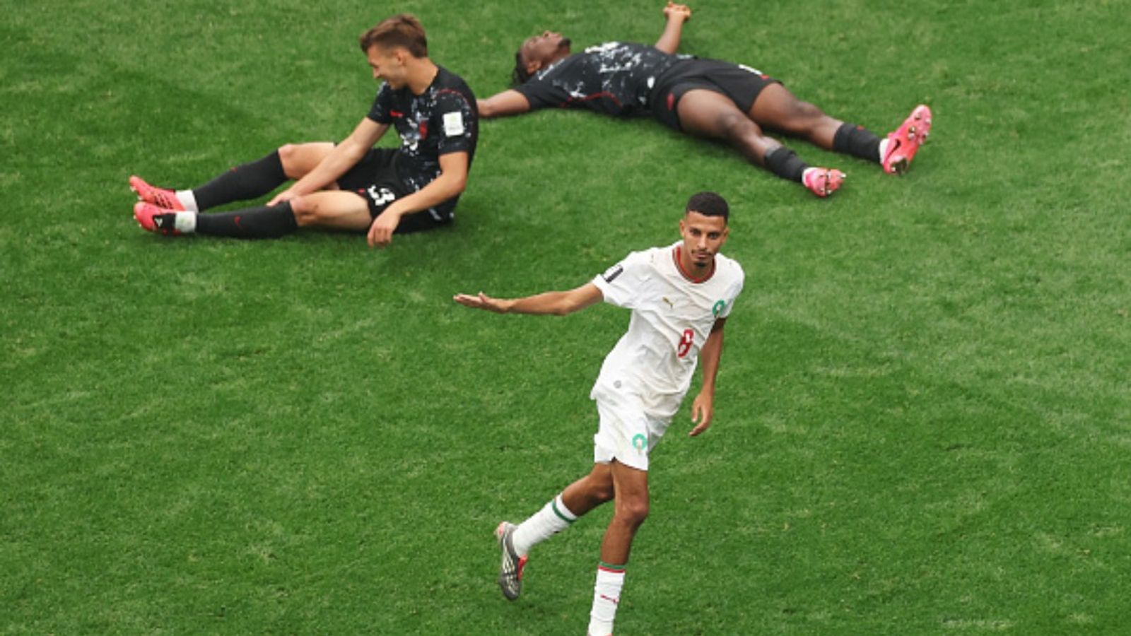 Ounahi's brace powers Morocco to World Cup 2026 quarterfinals; co-host Canada eliminated Morocco vs Canada in the frame (Image via Getty)