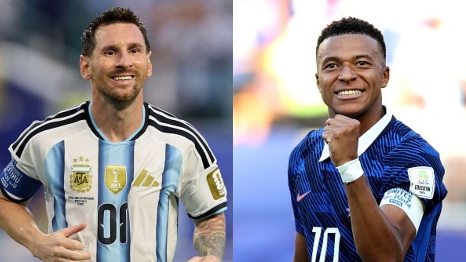Kylian Mbappe moves within one goal of Lionel Messi's all-time World Cup record Lionel Mess and Kylian Mbappe in the frame (Images via Getty)