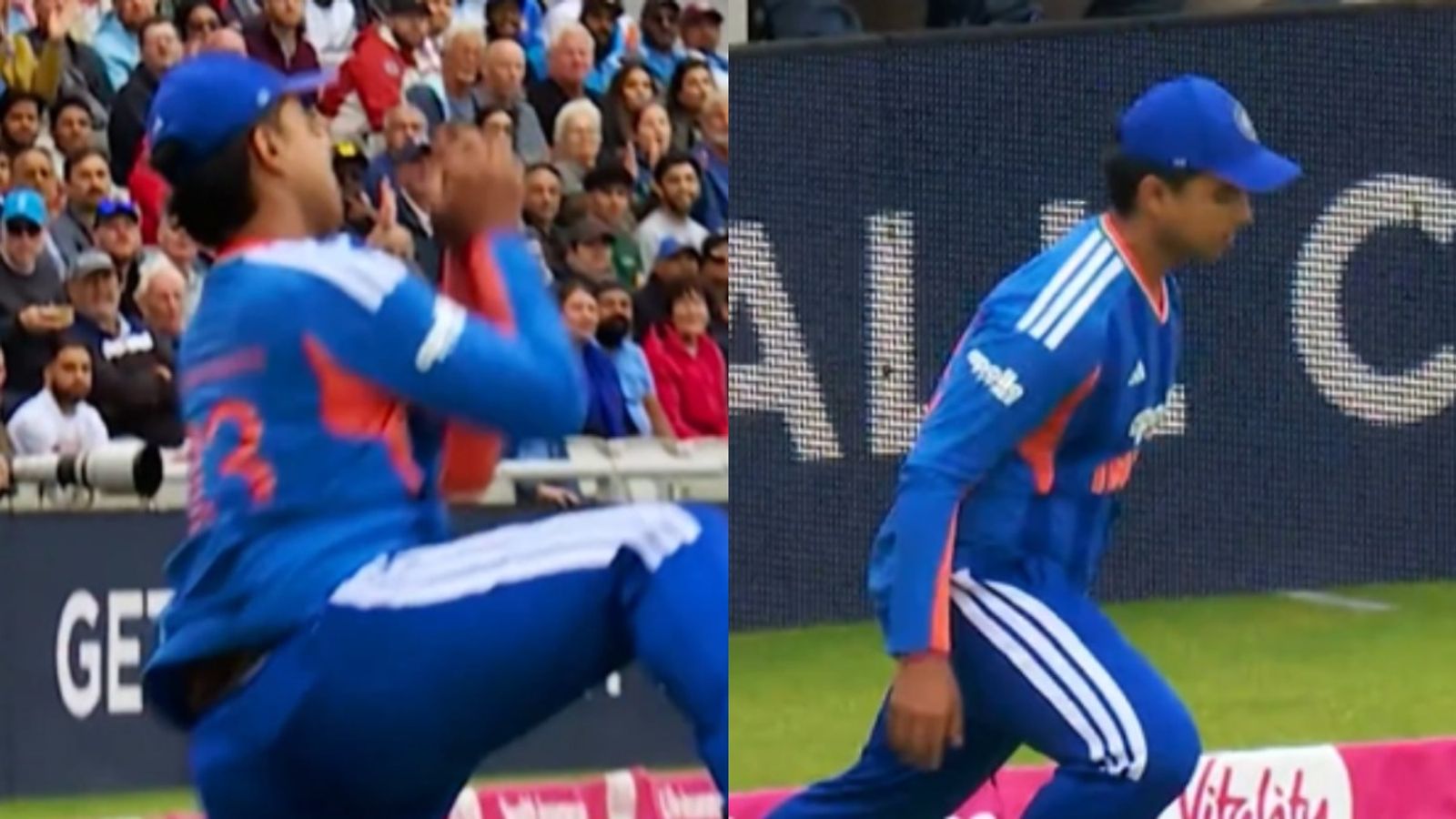 WATCH: Vaibhav Sooryavanshi shines with sensational catch despite India's loss to England Vaibhav Sooryavanshi in this frame. (screengrab)