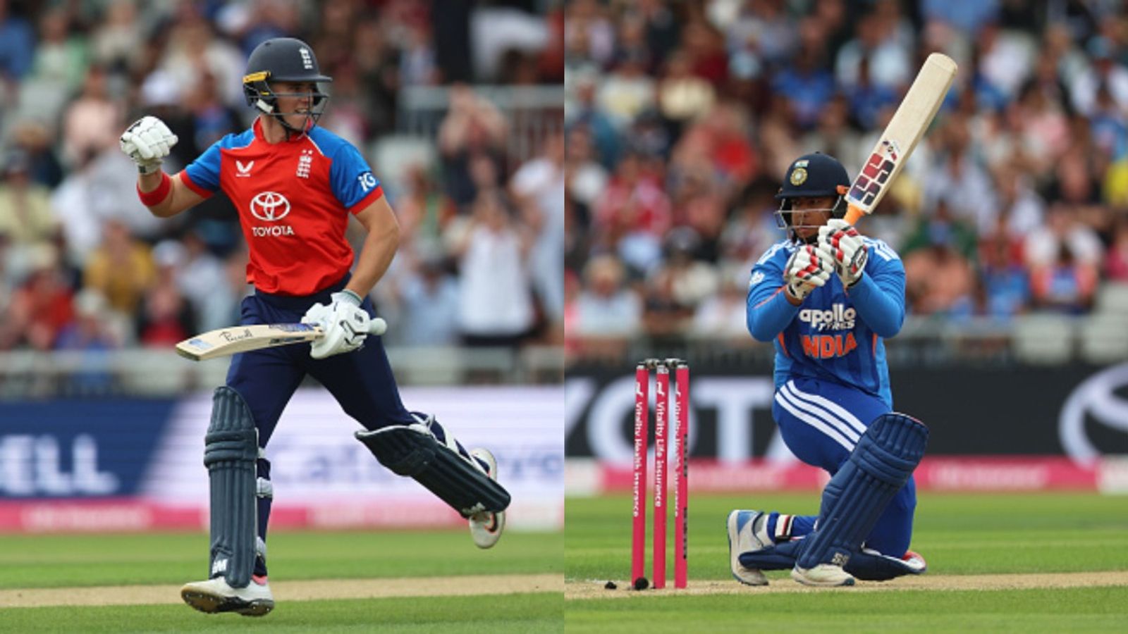 Jacob Bethell makes 'weird' admission on playing against 15-year-old Vaibhav Sooryavanshi despite win in second T20I vs India Jacob Bethell (L) and Vaibhav Sooryavanshi (R) in this frame. (Getty)