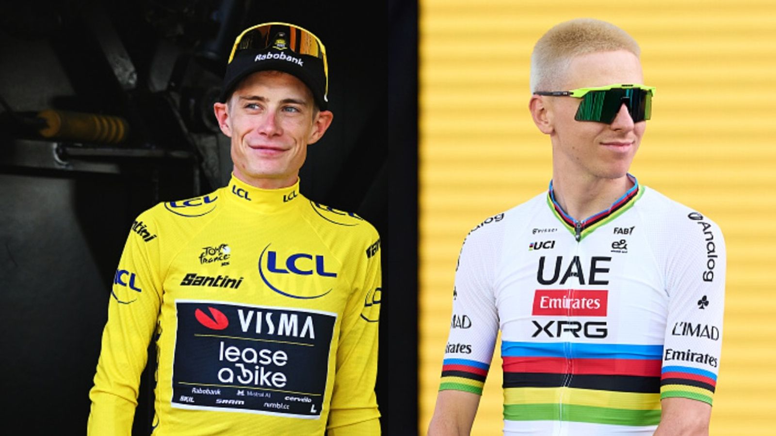 Jonas Vingegaard stuns Tadej Pogacar to claim first yellow jersey of 2026 Tour de France Jonas Vingegaard and Tadej Pogacar in the frame (Getty)