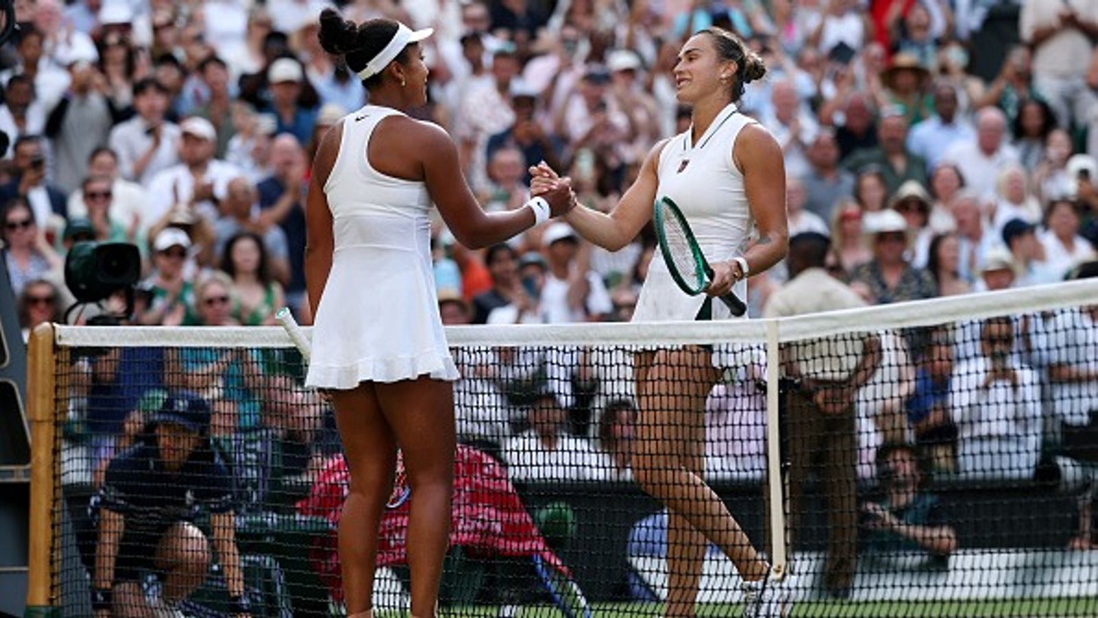 Naomi Osaka knocks World no.1 Aryna Sabalenka out of Wimbledon 2026, storms into quarters Naomi Osaka reacts after knocking out Aryna Sabalenka from Wimbledon 2026. (Getty)