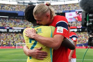 Watch: Vinicius Jr & Erling Haaland share heartwarming moment after Norway eliminate Brazil at World Cup SportsTak