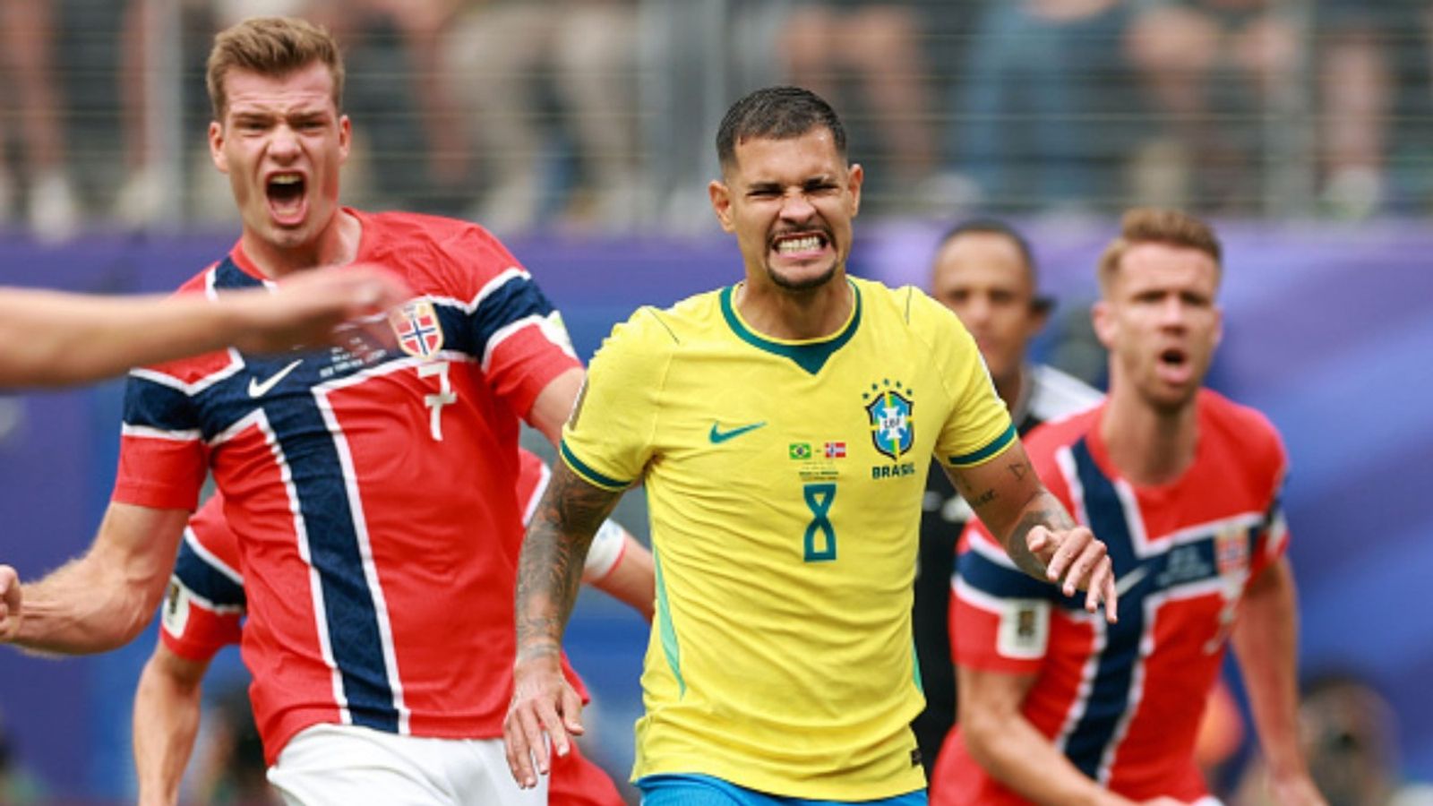 Brazil creates unwanted World Cup record as Bruno Guimaraes misses penalty; first in 40 years! Brazil vs Norway in the frame (Image via Getty)