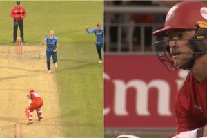 T20 Blast game in England ends in a tie, no super over as Potts uproots middle stump on last ball after 2 fours SportsTak