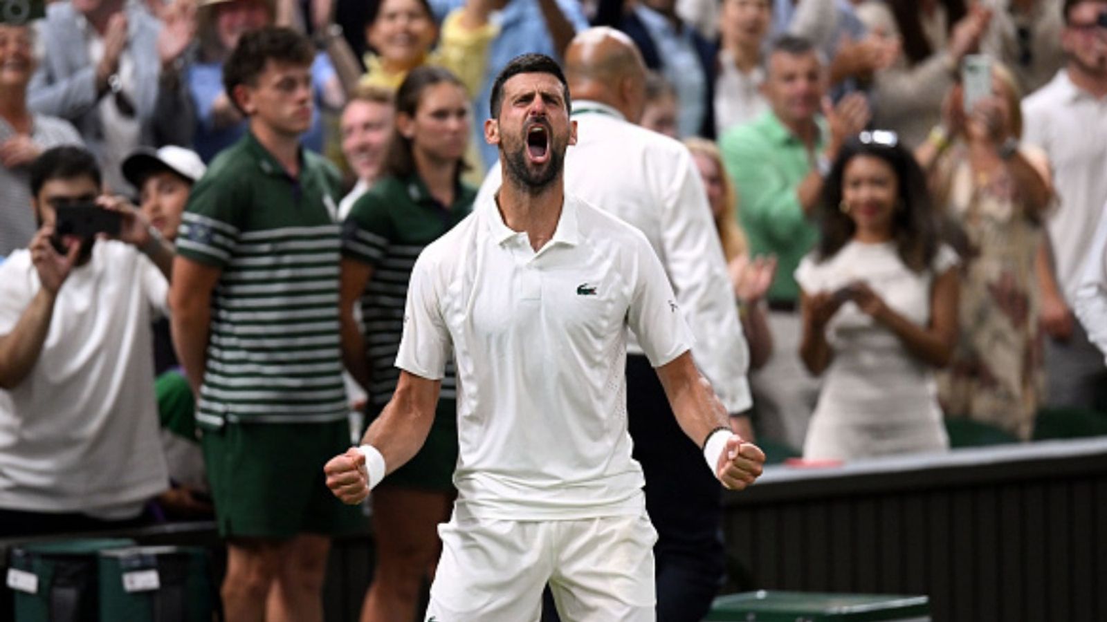 Djokovic defies age with epic Wimbledon Quarter-Final victory in 5 hours and 15 minutes Novak Djokovic in the frame (Image via Getty)