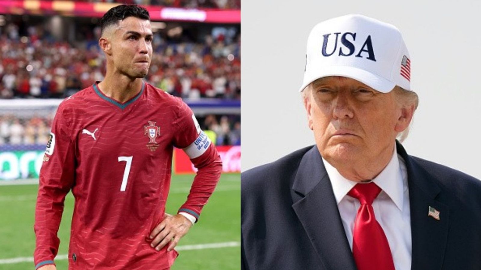 Ticket prices drop for World Cup quarterfinal after USA and Portugal exit Cristiano Ronaldo and Donald Trump in the frame (Image via Getty)