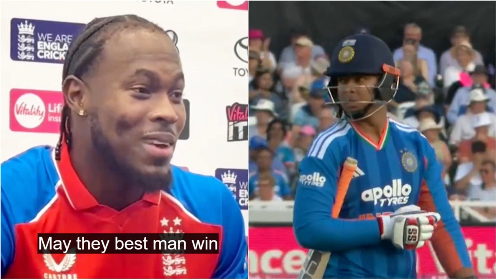 ‘May the best man win’: Jofra Archer’s message to Vaibhav Sooryavanshi after dismissing him in 3rd T20I England's Jofra Archer speaks about India opener and Rajasthan Royals teammate Vaibhav Sooryavanshi in the post-match press conference.
