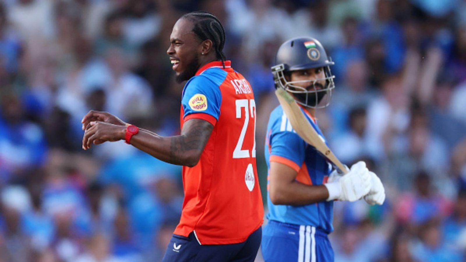 'Wickets are easy, boundaries are so small': Archer compares bowling in the IPL on Indian soil to England Jofra Archer of England celebrates taking the wicket of Shreyas Iyer of India during the 3rd T20I of the series at Trent Bridge on July 07, 2026 in Nottingham, England.