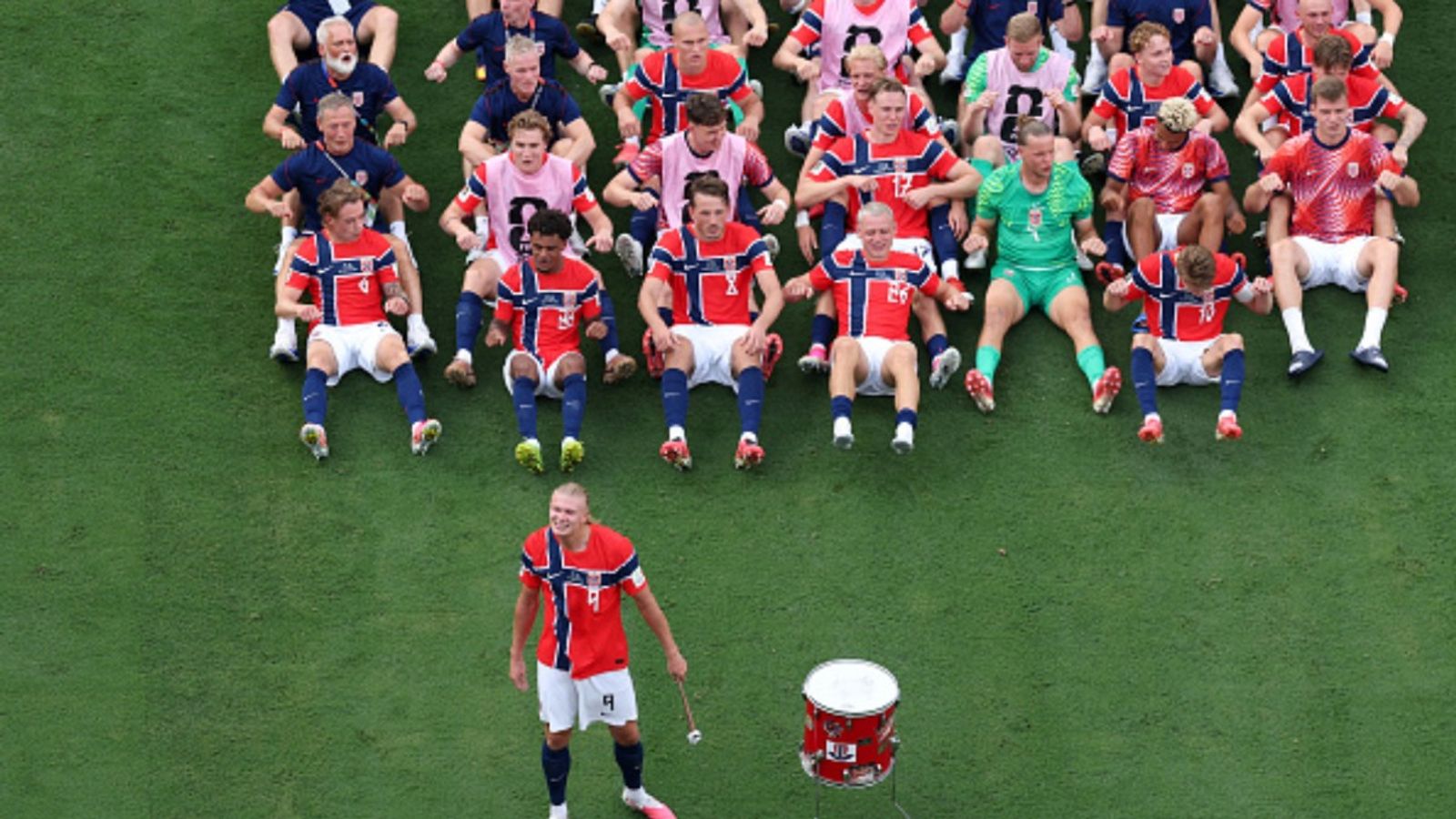 Norway camp hit by illness concerns as team doctor provides crucial update before England clash Team Norway in the frame (Getty)