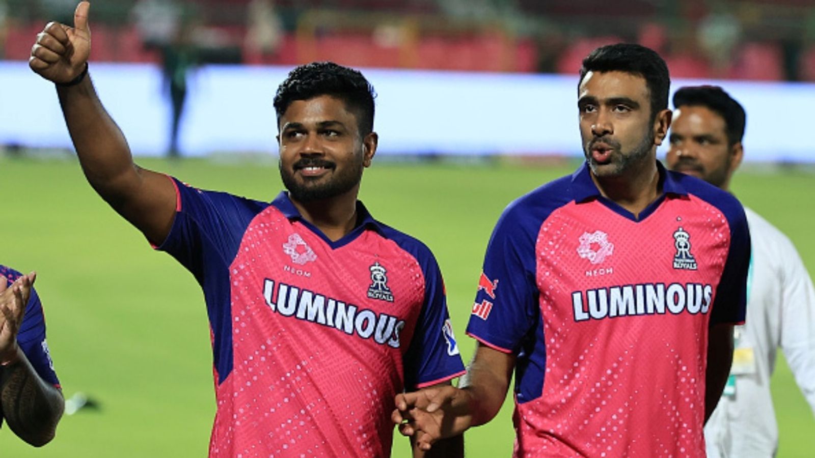 'If we lose again, who is next?': Ashwin accuses selectors of making players insecure on England tour by dropping Samson Rajasthan Royals captain Sanju Samson, along with Ravichandran Ashwin and other players, is expressing gratitude towards their fans and supporters after IPL 2024 match against Mumbai Indians at Sawai Mansingh Stadium.