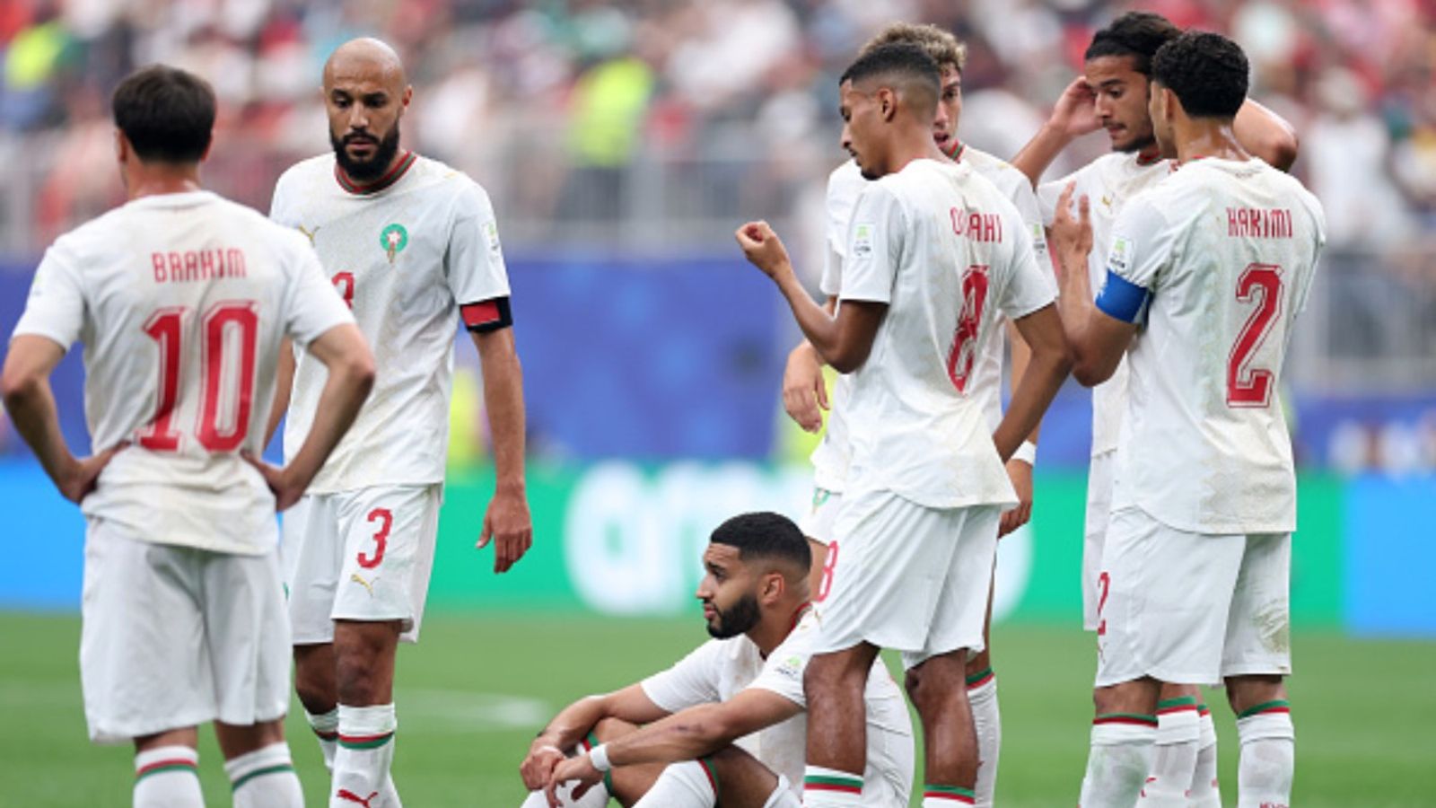 FIFA World Cup 2026: Morocco dealt huge injury blow ahead of France quarter-final Ismael Saibari with Moroccan teammates (Getty)