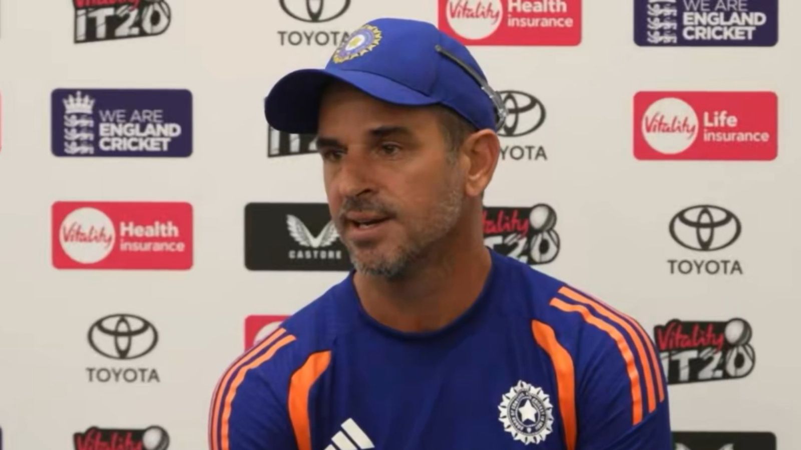 'What works in India won't necessarily work here': Coach wants batters to make adjustments after flop show continues in England India assistant coach Ryan ten Doeschate speaks in a press conference after defeat in the fourth T20I against England in Bristol on July 9.