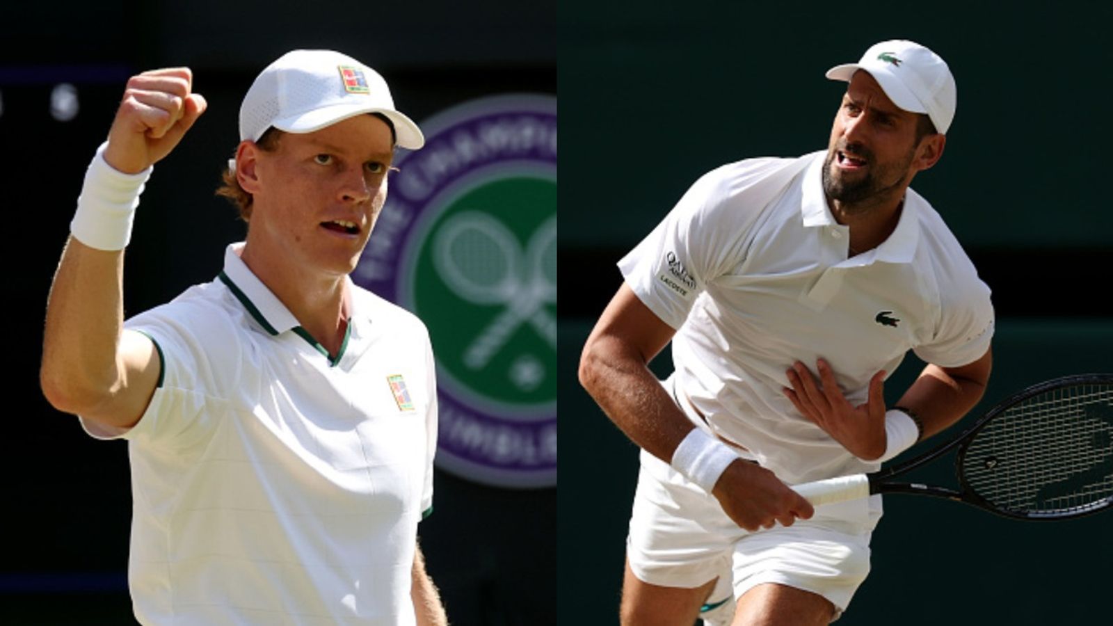 Jannik Sinner crushes Novak Djokovic's 25th Grand Slam dream, set to defend title against Zverev Jannik Sinner and Novak Djokovic in the frame (Getty)