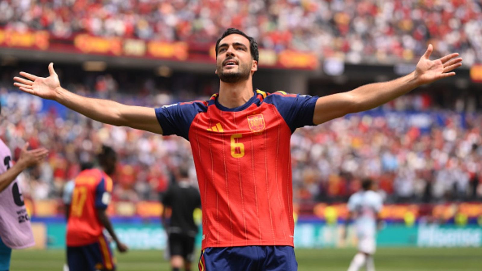 FIFA World Cup 2026: Spain edge Belgium as Merino's late strike seals semi-final spot Mikel Merino in this frame. (Getty)