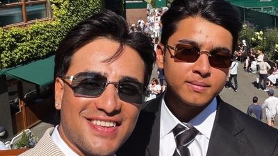 Vaibhav Sooryavanshi, Abhishek Sharma, Yuvraj Singh spotted at Wimbledon 2026 final India's explosive Vaibhav Sooryavanshi (L) and Abhishek Sharma in frame. (Getty)