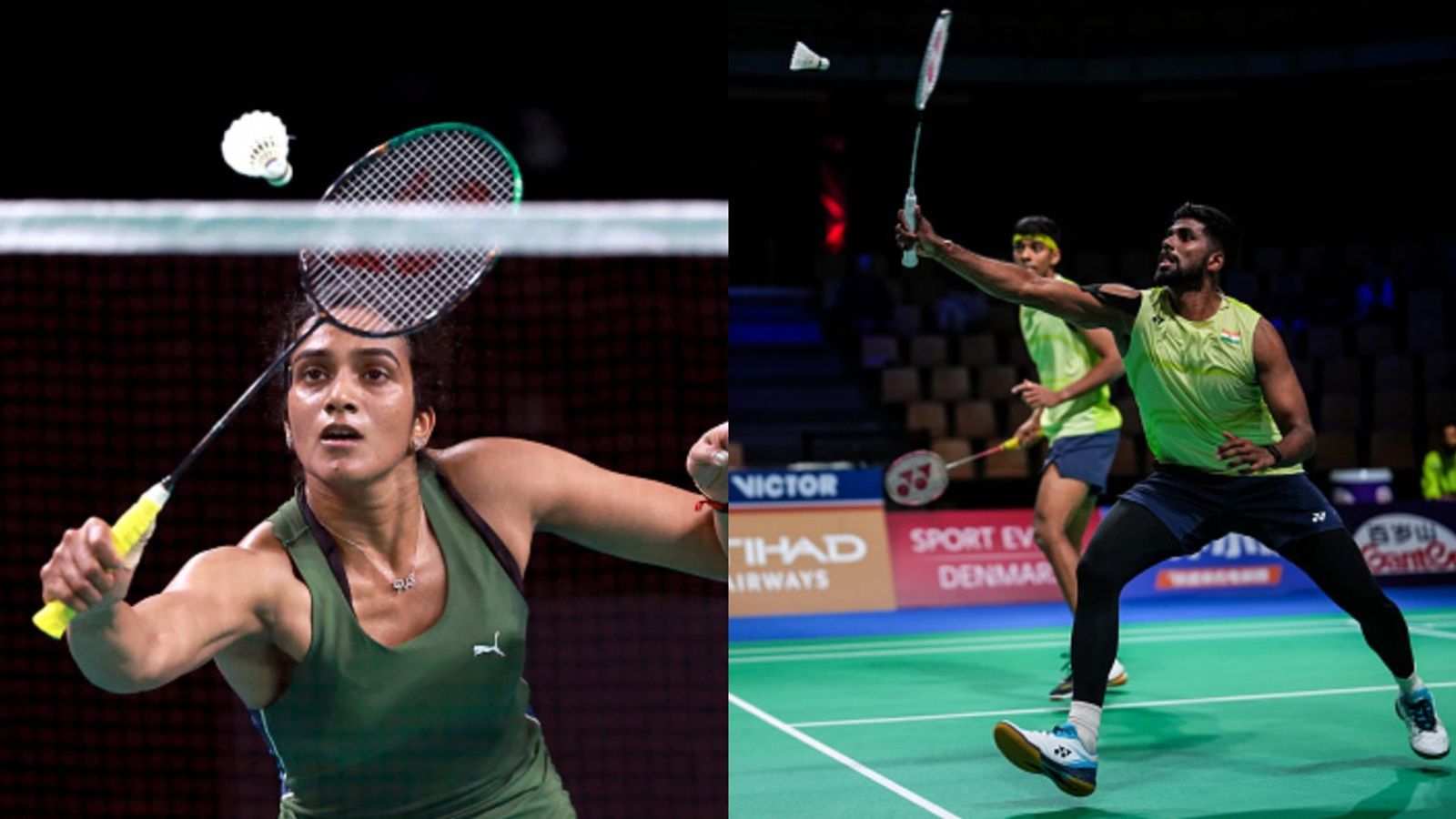 Japan Open: Sindhu rolls into 2nd round, Satwik-Chirag ruled out due to this reason India's ace shuttlers PV Sindhu (L), Chirag Shetty and Satwiksairaj Rankireddy in frame. (Getty)