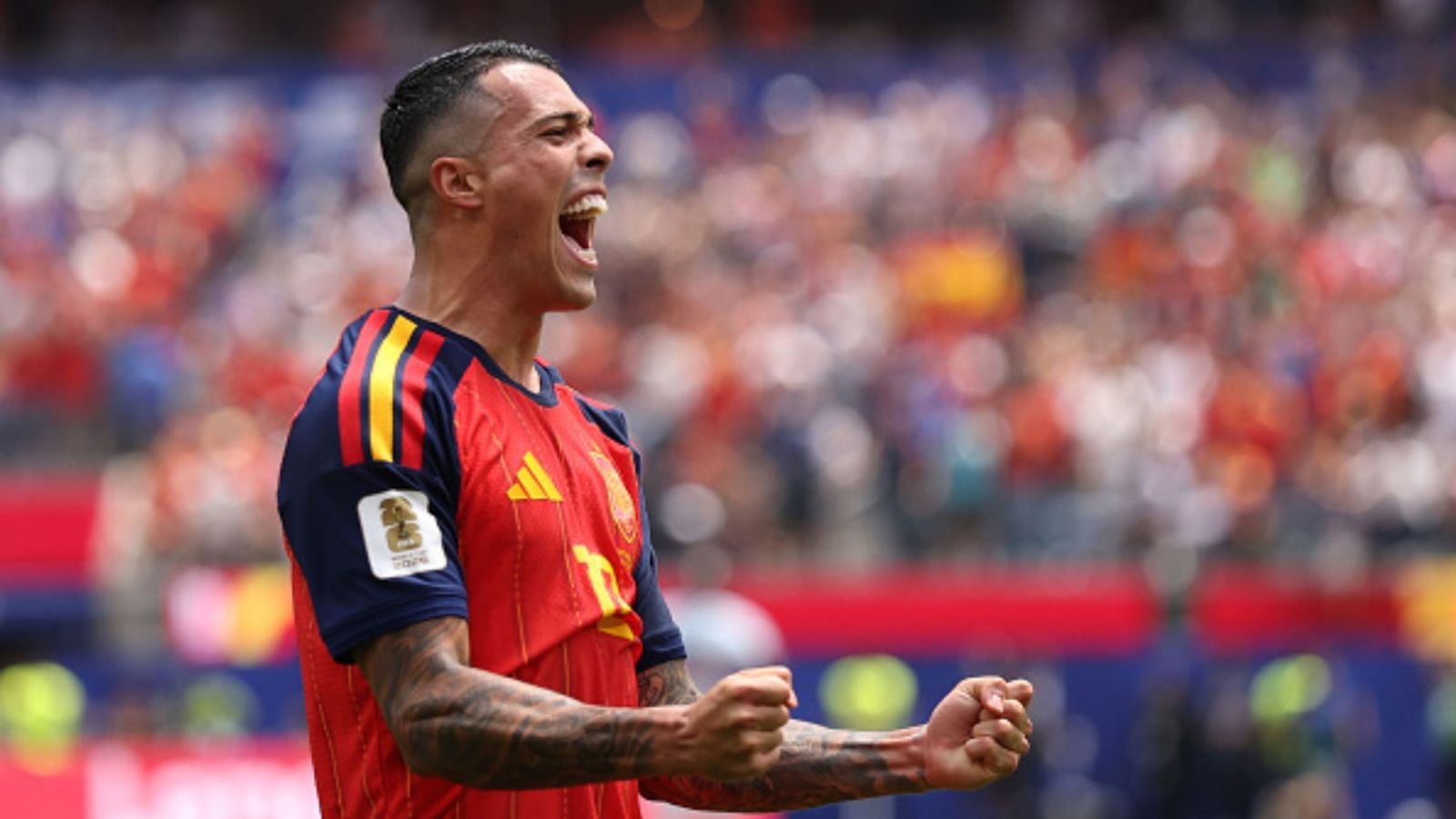 Pedro Porro strikes to record second World Cup goal to give Spain 2-0 lead over France Pedro Porro in the frame (Image via Getty)